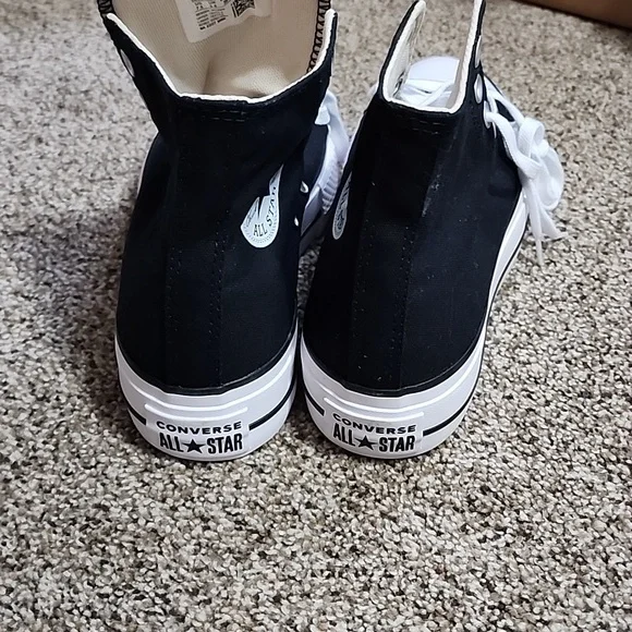 Converse Black Platform Sneakers - Picture 4 of 6